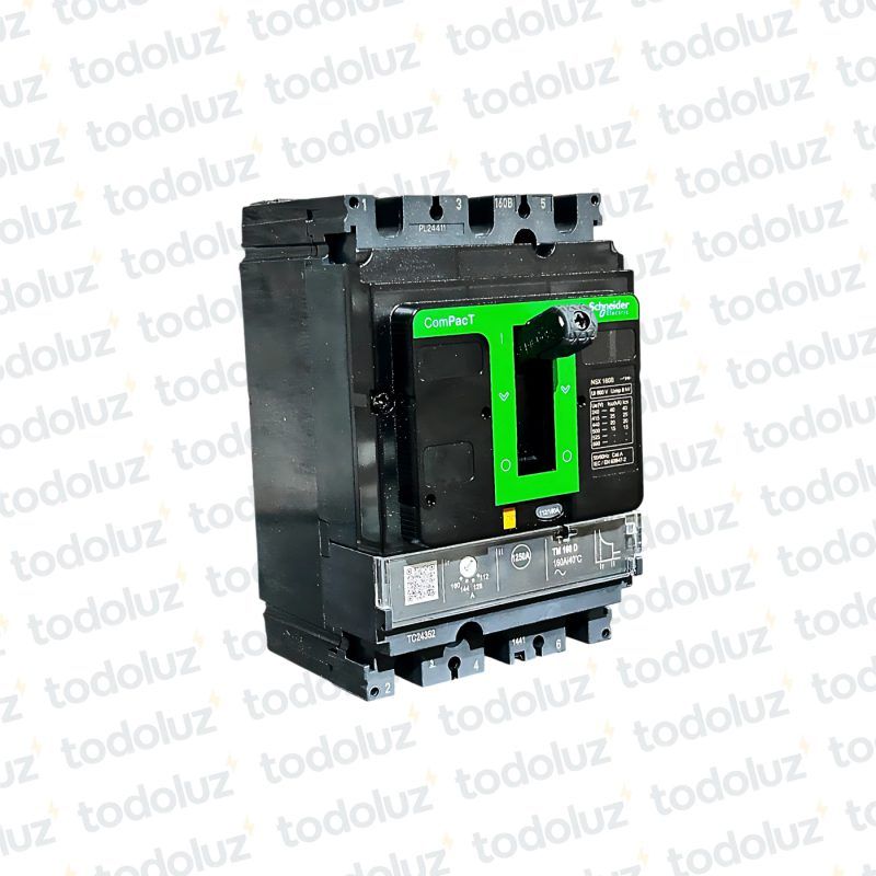 Interruptor Automatico en Caja Moldeada Regulable 3P 160A 25ka 380Vac (Serie-NSX) Schneider