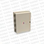 Gabinete Ext Plastico 464x380x202mm Beige IP65 c/ Placa de Montaje Tapa Opaco