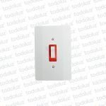 Interruptor Emb. Unipolar Rojo 25A 250V Tipo Panam Eletromar