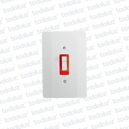 Interruptor Emb. Unipolar Rojo 25A 250V Tipo Panam Eletromar