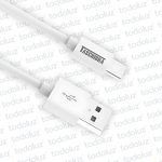 Cable USB M/M Tipo A-C 3A Blanco (x.1.5mts) Taschibra