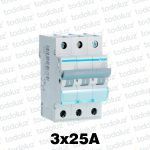 Interruptor Termomagnetico Sist. Din 3P 25A 6ka C Premium (Francia) Hager