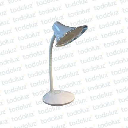 Luminaria de Mesa Flexible Blanco 6W 3000°k Base Redonda (56.240)