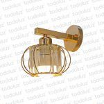 Aplique T. Rejilla Dorado c/Cristales Transparentes 1*E27 (50.471)