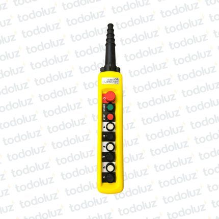 Pulsador Botonera Colgante 6 Posiciones + On/Off + Pulsador Emergencia IP65 10A 400Vac