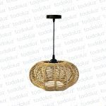 Colgante Yute Diseño T. Calabaza 1*E27 (54.1090)