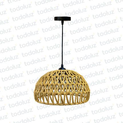 Colgante Estilo Rustico Semiesferico Yute 1*E27 (54.1091)