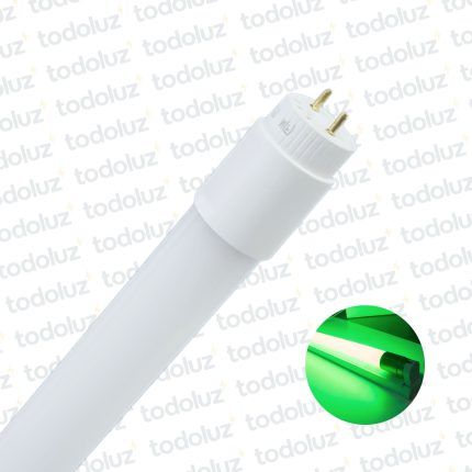 Tubo Led 120cm 18w Verde (Extremo a Extremo) G13 100-240Vac