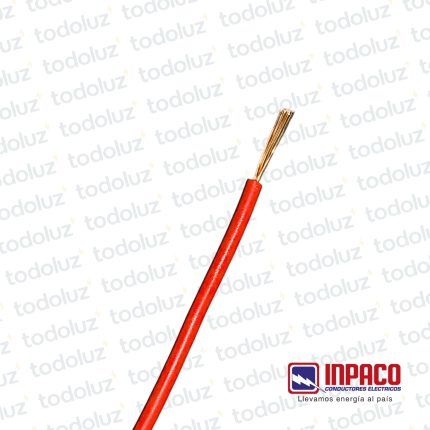 Cable Multifilar 1.5mm² Rojo 750V Antillama (x.1Metro) Inpaco