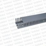 Cablecanal 80x80mm Ranurado Gris (x.tira/2mts)