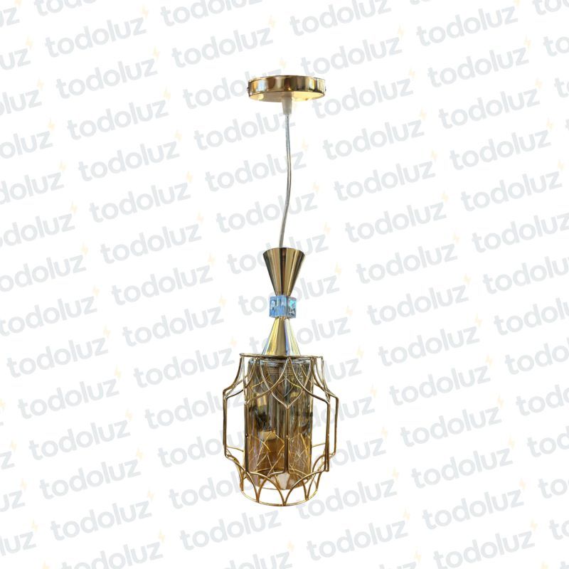 Colgante Dorado Vd. Interior Cilindrico 1*E27 (54.1077)