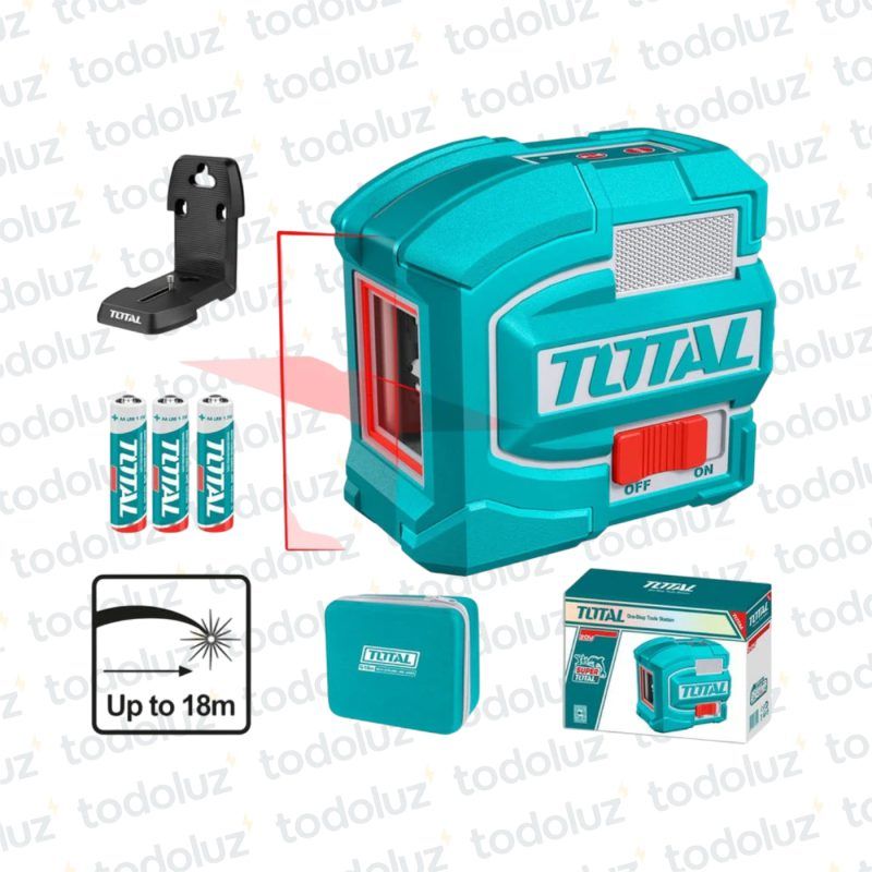 Nivel Laser Rojo Horizontal/Vertical 0-18mts Total