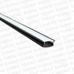 Perfil de Embutir Negro p/Cinta LED 20x10mm (x.Tira/2m)