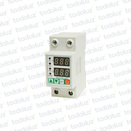 Protector de Tension/Corriente Digital 2P 63A 220Vac Sist. Din