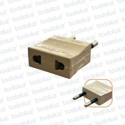 Ficha Adaptadora Pin Grueso a Pin Fino 10A 250V Vimar