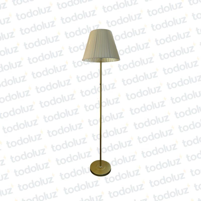 Luminaria de Pie Dorado Pantalla Beige 1*E27 (56.229)