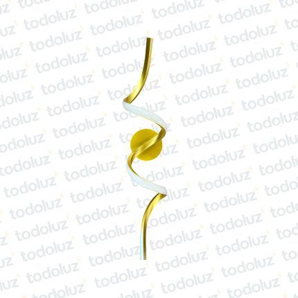 Aplique Tirabuzon Dorado Led Incorp. Triple Tono (50.554)