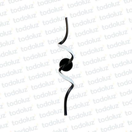 Aplique Tirabuzon Negro Led Incorp. Triple Tono (50.554)