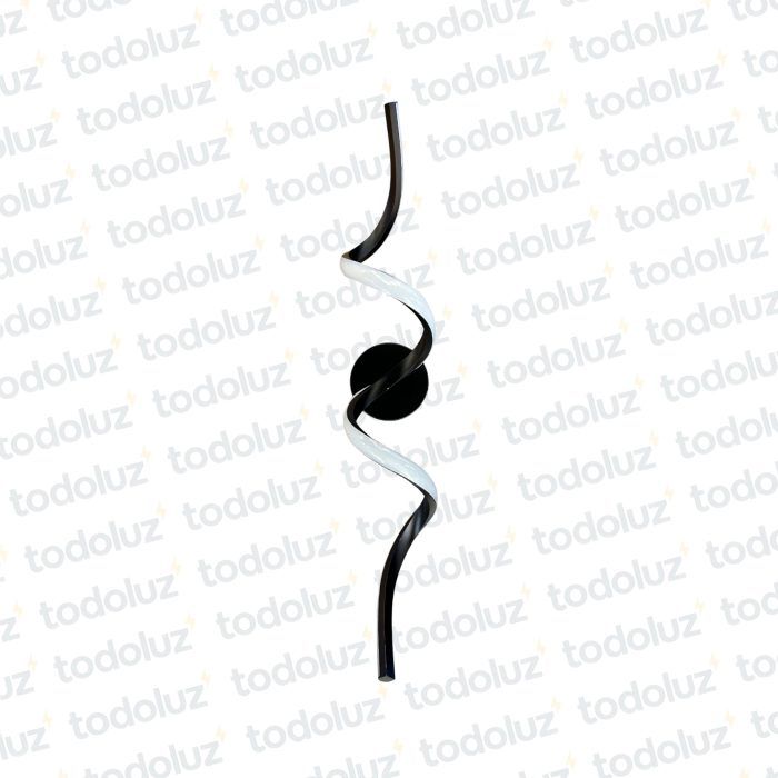 Aplique Tirabuzon Negro Led Incorp. Triple Tono (50.554)