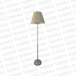 Luminaria de Pie Platil Pantalla Beige 1*E27 (56.229)