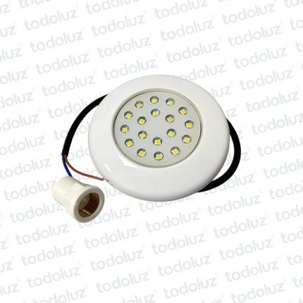Spot Led Embutir p/Piscina 9W 6500°k c/Rosca 12V