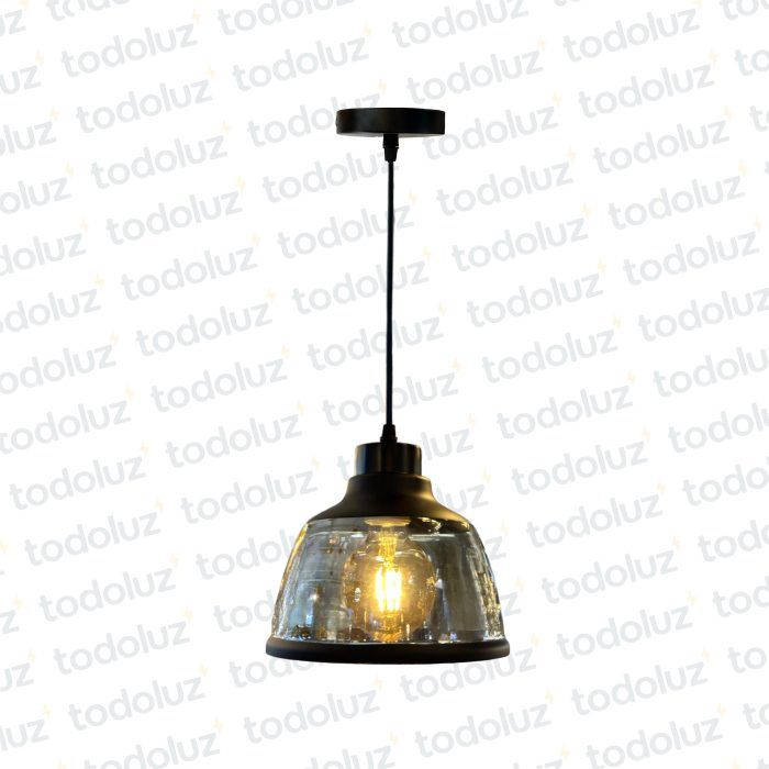 Colgante Individual Campana Vd. Det. Negro 1*E27 (54.1084)