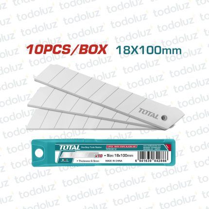 Repuesto p/ Cutter 18x100mm (x.10unid) Total