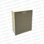 Caja de Paso Ext/Emb Plastico 185x210x74mm Gris c/ Tapa Cuadrille