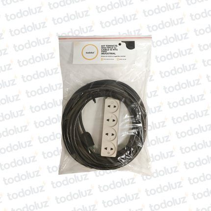 Kit Tomacte. Multiple c/ Cable 15mts Tipo Industrial