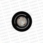 Spot Led Embutir Redondo Borde Negro (ø120mm) 7W 3000°k
