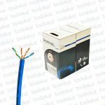 Cable U/UTP Cat.5E Azul 24AWGx4P 100% Cobre (x.Caja/305mts) Norphel