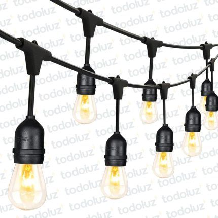 Luz de Feria/Guirnalda (x.10Metros) 20*E27 c/Lamparas y Prolongador (54.1071)