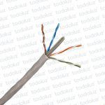 Cable U/UTP Cat.6 Interno Gris 23AWGx4P 100% Cobre (x.1metro) Norphel