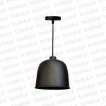 Colgante T. Campana Negro Mate (ø18cm) (54.1095)