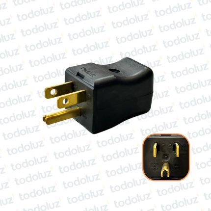 Ficha Macho Americano + T (PC) 10A 250V Vimar