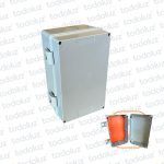 Gabinete Ext Plastico 250x160x120mm Gris IP66 c/ Placa de Montaje Tapa Opaco