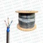 Cable U/UTP Cat.5E Negro Exterior/Outdoor Doble Cubierta 24AWGx4P 100% Cobre (x.Bobina/305mts) Norphel