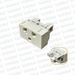 Mod. Tomacte. Computacion 2P+T 10A 250V D. Blanco Conatel