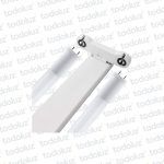Chapa Comercial p/ Tubo Led 2x16W 120cm Conexion Una Punta