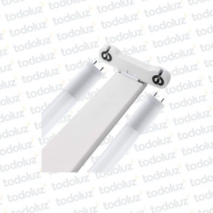 Chapa Comercial p/ Tubo Led 2x16W 120cm Conexion Una Punta