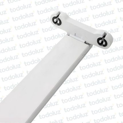 Chapa Comercial p/ Tubo Led 2x16W 120cm Conexion Una Punta