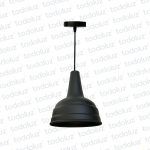 Colgante T. Cono Negro Mate (ø15cm) (54.1096)