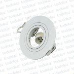 Spot Embutir Redondo Plano Movil Blanco p/Lamp. MR16 1*GU10