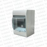 Tablero Exterior 4 Modulos Din Plastico c/ Tapa Fume Kalop