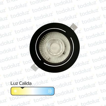 Spot Led Embutir Redondo Borde Negro (ø145mm) 10W 3000°k