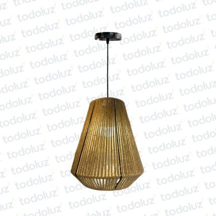 Colgante T. Rombo Yute c/Estructura Metalica 1*E27 (54.1093)