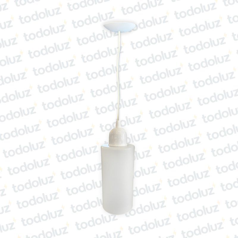 Colgante Cilindrico PVC B. Blanca 1*E27 (54.1100)