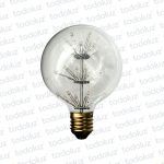 Lamp. Led Filamento Estrella G95 Transparente 3W 2200°k E27 220V