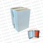 Gabinete Ext Plastico 300x200x200mm Gris IP68 c/ Placa de Montaje Tapa Opaco