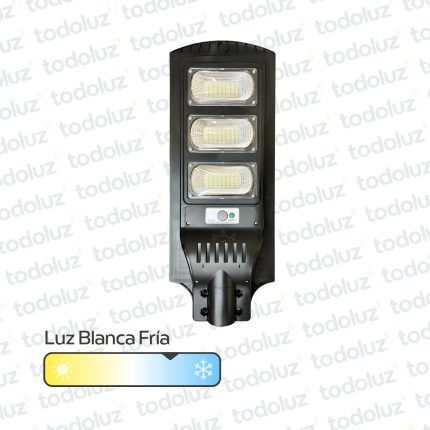 Alumbrado Publico Solar 144LEDS 180W IP65 120° Panel Incorp. c/Sensor y Control